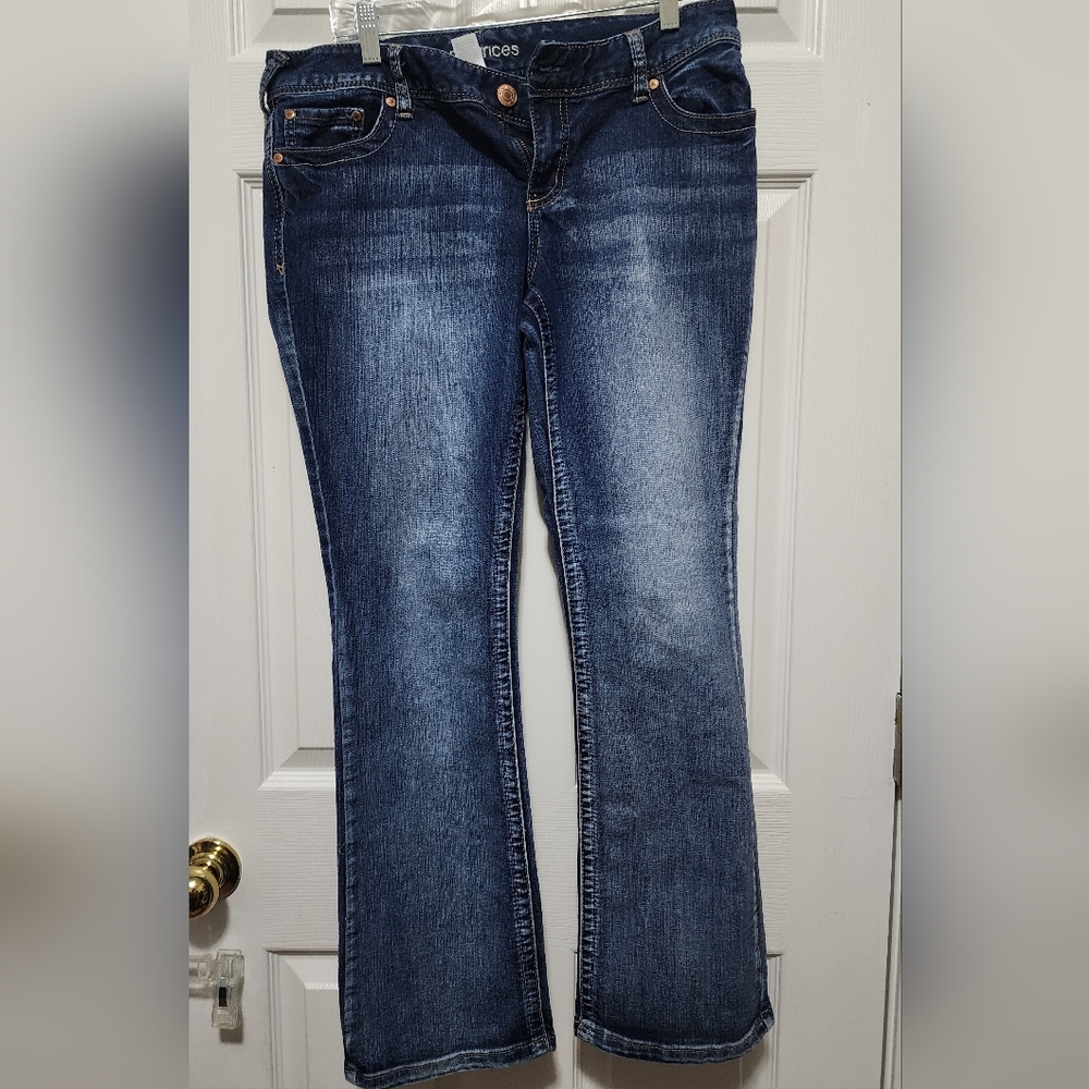 Maurices Dark Blue Straight Leg Jeans